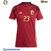 Fotballdrakt Dame Belgia Arthur Vermeeren #23 Hjemmedrakt EM 2024 Kortermet